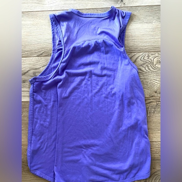 Athletic Works Blue Muscle Tee with Cut Out Design - Picture 2 of 3